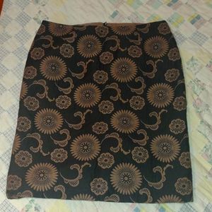 Trina Turk Embroidered pencil skirt